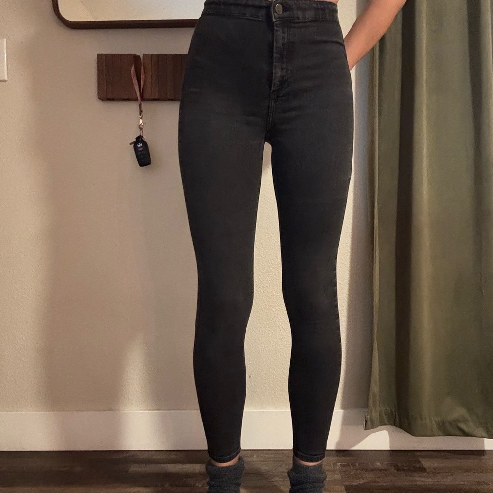 Topshop High Rise Dark Jeans Joni Jean